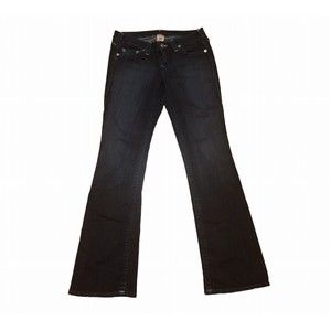 True Religion Jeans Womens Size 30 Dark Blue Low Rise Bootcut Flare Denim
